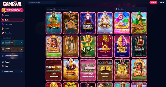 Gambiva Casino Login
